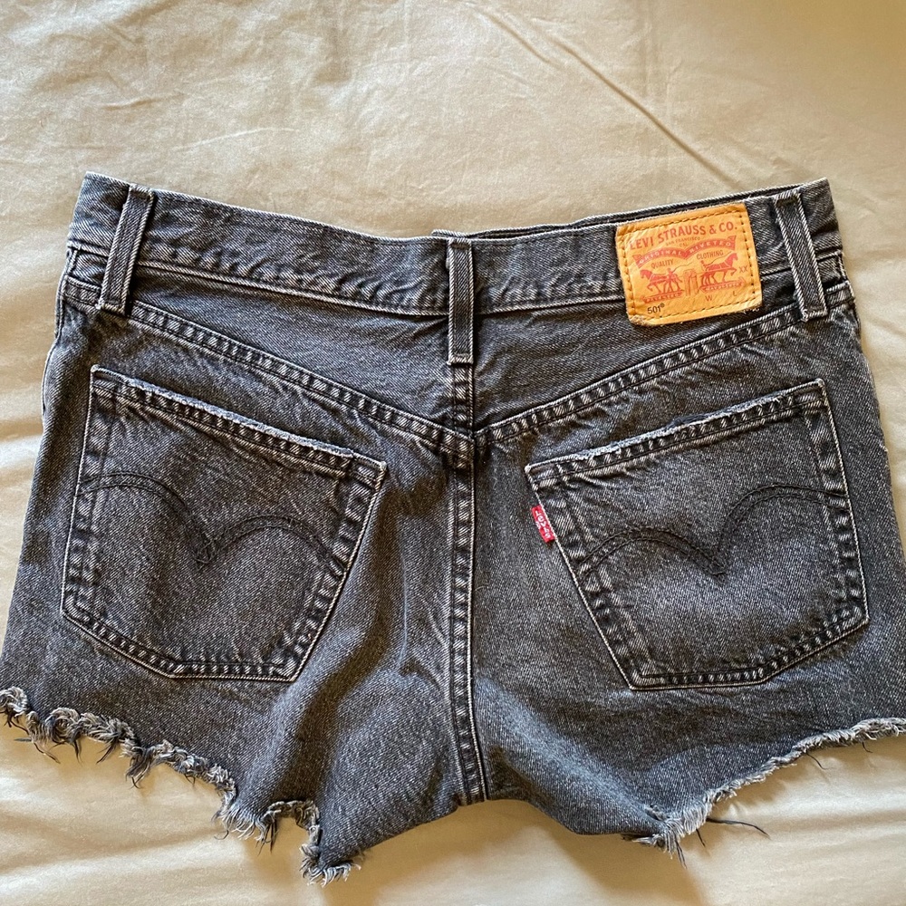 Levi’s high waist denim shorts